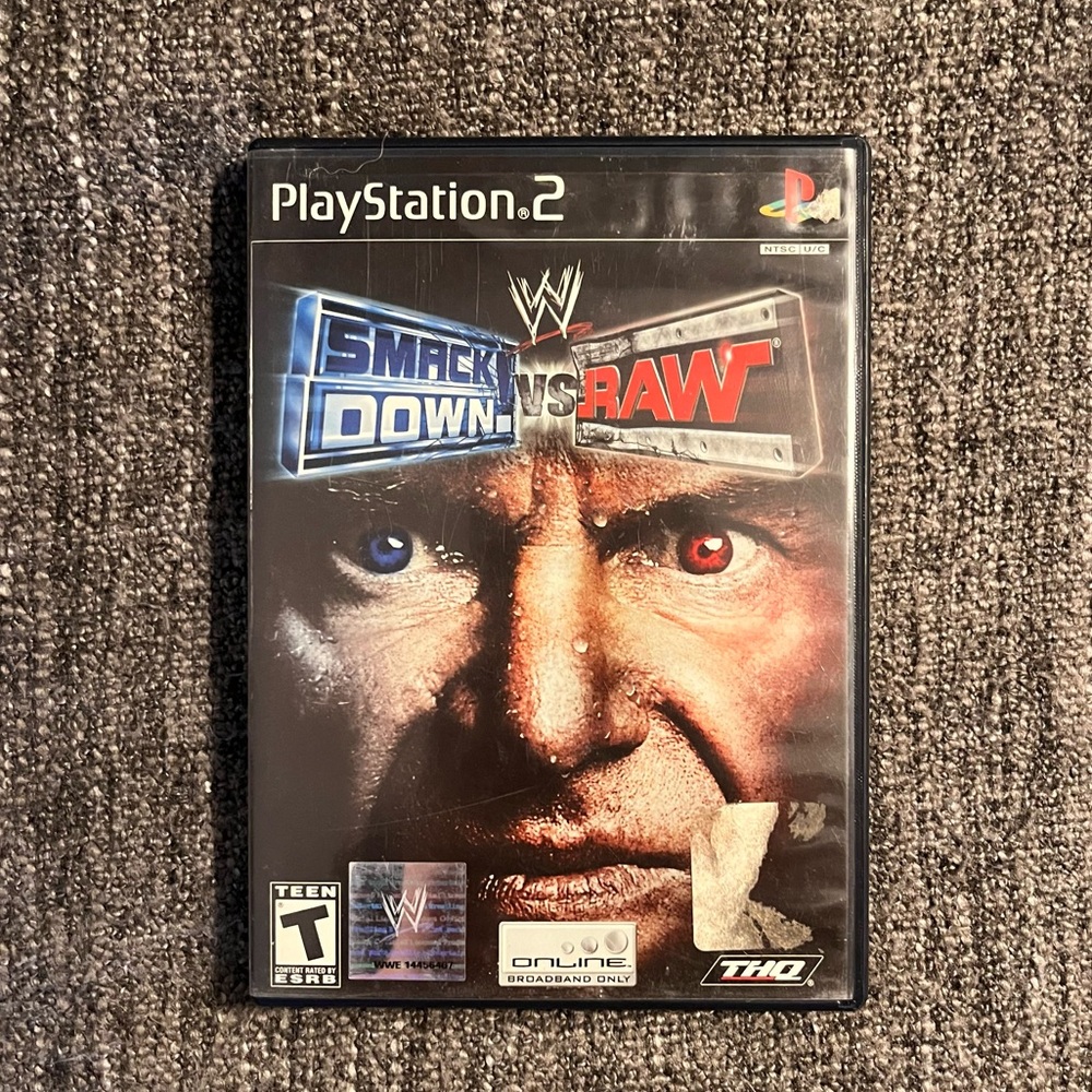 WWE Smackdown Vs. Raw Sony Playstation 2 PS2 Game